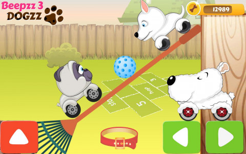 اسکرین شات بازی Racing games for kids - Dogs 4
