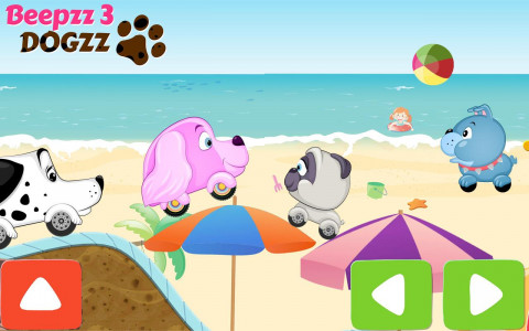 اسکرین شات 5 بازی Racing games for kids - Dogs