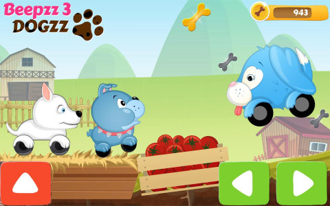 اسکرین شات 2 بازی Kids Car racing games - Dogs