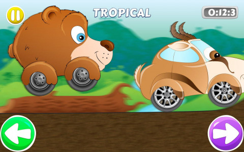 اسکرین شات بازی Racing car game for kids 1