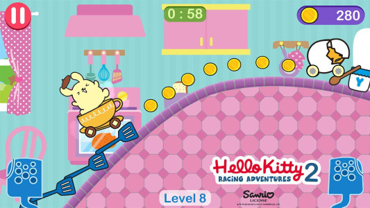 اسکرین شات 2 بازی Hello Kitty games - car game
