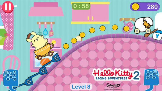 اسکرین شات بازی Hello Kitty games - car game 2