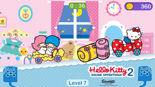 اسکرین شات 4 بازی Hello Kitty games - car game