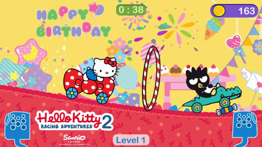 اسکرین شات 1 بازی Hello Kitty games - car game
