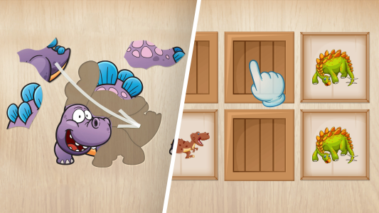 اسکرین شات 4 بازی Kids puzzle - Dinosaur games