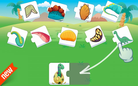 اسکرین شات بازی Kids puzzle - Dinosaur games 3