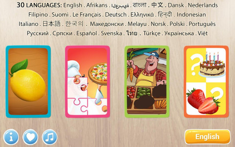 اسکرین شات 8 بازی Puzzle for kids - learn food