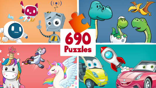 اسکرین شات بازی 690 Puzzles for preschool kids 1