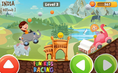 اسکرین شات بازی Kids racing game - fun game 4
