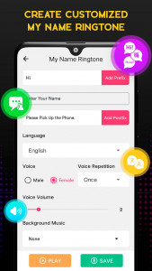 اسکرین شات برنامه My Name Ringtone Maker 1