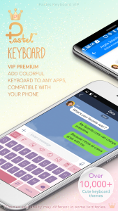 اسکرین شات برنامه Pastel Keyboard Theme Color - VIP Premium 1