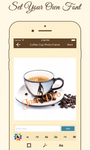 اسکرین شات برنامه Coffee Cup Photo Frame Maker 3