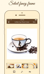 اسکرین شات برنامه Coffee Cup Photo Frame Maker 1