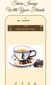 اسکرین شات برنامه Coffee Cup Photo Frame Maker 2