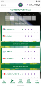 اسکرین شات برنامه Wimbledon 2022 2