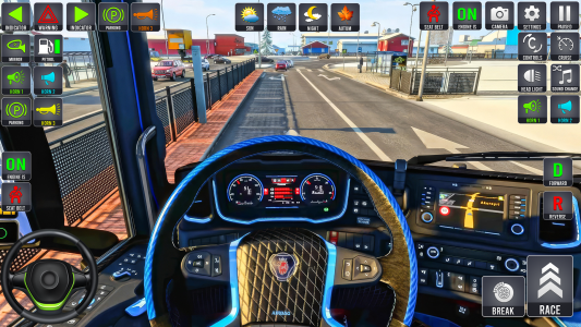 اسکرین شات 1 برنامه Truck Driving Offline Games 3d
