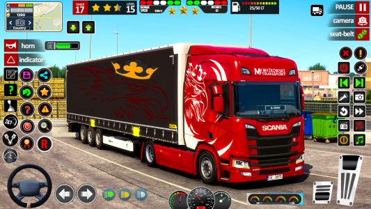 اسکرین شات برنامه Truck Driving Game Sim 3d 3