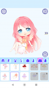 اسکرین شات 5 برنامه Cute Girl Avatar Maker 2