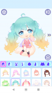 اسکرین شات 1 برنامه Cute Girl Avatar Maker 2