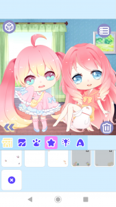 اسکرین شات 6 برنامه Cute Girl Avatar Maker 2