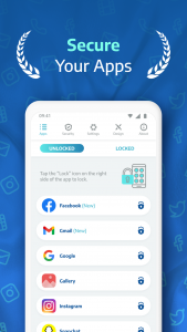 اسکرین شات برنامه Applock Pro - App Lock & Guard 1