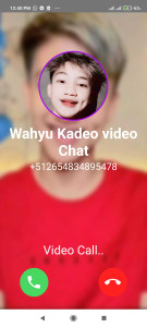 اسکرین شات برنامه Wahyu Kadeo Video Call and Fake Chat 2