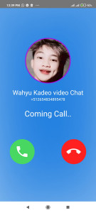 اسکرین شات برنامه Wahyu Kadeo Video Call and Fake Chat 5