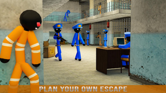 اسکرین شات برنامه Stickman Jail Escape Survival Stealth Mission 5