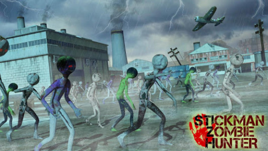 اسکرین شات برنامه City Stickman Zombie Dead Hunter Survival 1