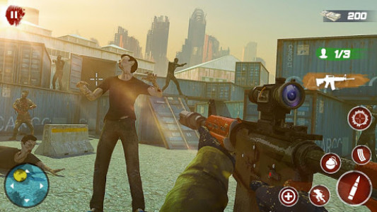 اسکرین شات برنامه City Zombie Dead Hunting Survival Shooting 2