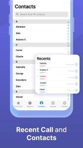 اسکرین شات 6 برنامه iCaller - Contacts Phone Call