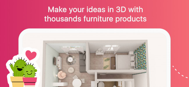 اسکرین شات برنامه Room Planner: Home Interior 3D 1