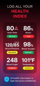 اسکرین شات 2 برنامه Heart Rate Monitor - iCardiac