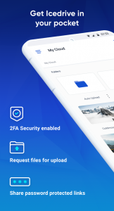 اسکرین شات برنامه Icedrive #Secure Cloud Storage 1