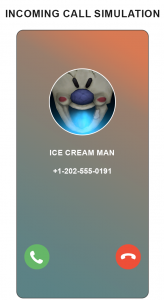 اسکرین شات برنامه video fake call simulation for ice cream man 5