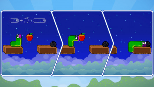 اسکرین شات 1 بازی Apple Worm: Logic Puzzle
