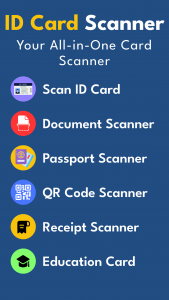 اسکرین شات 1 برنامه ID Card Scanner and ID Scanner