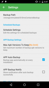 اسکرین شات برنامه Super Backup & Restore 4