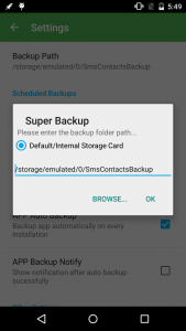 اسکرین شات برنامه Super Backup & Restore 6