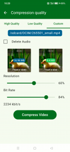 اسکرین شات 4 برنامه Video Compressor &Video Cutter