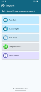 اسکرین شات 1 برنامه EasySplit - Split & Trim Video