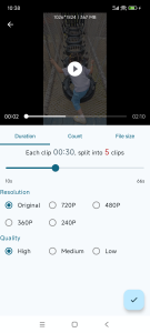 اسکرین شات برنامه EasySplit - Split & Trim Video 2