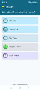 اسکرین شات 1 برنامه EasySplit - Split & Trim Video