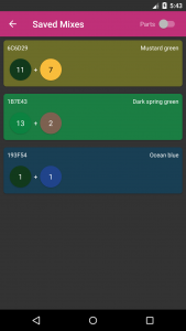 اسکرین شات 7 برنامه Color Mixer