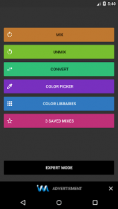 اسکرین شات برنامه Color Mixer 1