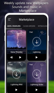 اسکرین شات برنامه Thunder Soundscapes: Rain sounds, Relax, Meditate 6
