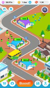 اسکرین شات بازی Idle Bus 3D 4