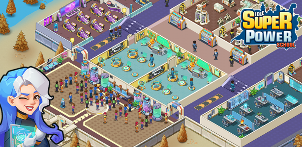 اسکرین شات 1 بازی Idle Superpower School
