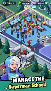 اسکرین شات 2 بازی Idle Superpower School