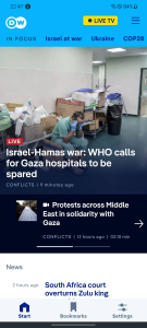 اسکرین شات 1 برنامه DW - Breaking World News